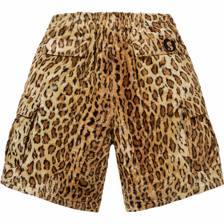 Supreme/Goodenough Crushed Rayon Pile Cargo Short Leopard