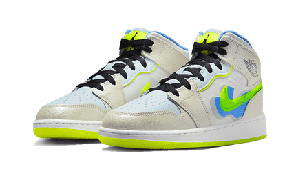 Air Jordan Air Jordan 1 Mid SE Warped Swoosh - DV1314-017