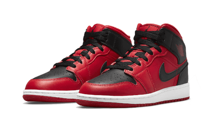 Air Jordan Air Jordan 1 Mid Reverse Bred - 554724-660 / 554725-660
