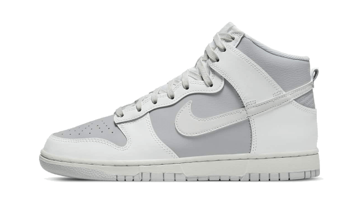 Nike Dunk High Retro Grau Weiß