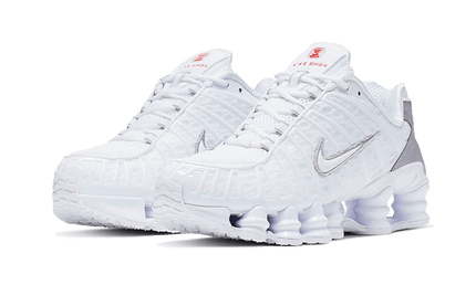Nike Nike Shox TL White Metallic Silver Max Orange - AR3566-100 / AV3595-100