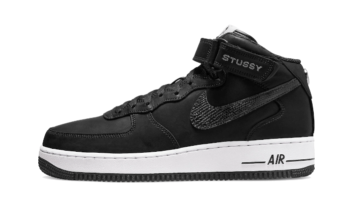 Nike Nike Air Force 1 Mid Stussy All Black - DJ7840-001