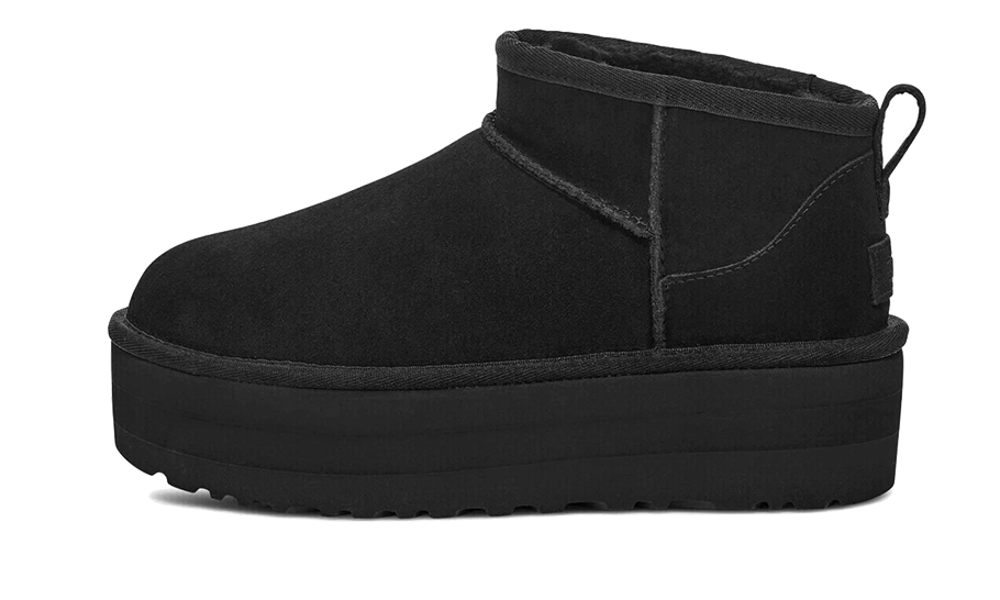 UGG Classic Ultra Mini Plateau Schwarz