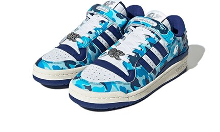 Adidas Adidas Forum 84 Low Bape 30th Anniversary Blue Camo - ID4772