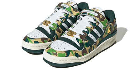 Adidas Adidas Forum 84 Low Bape 30th Anniversary Green Camo - ID4771