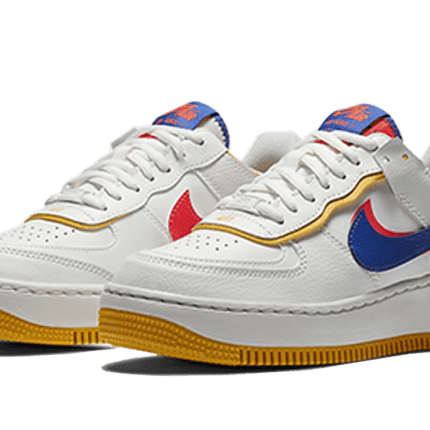 Nike Nike Air Force 1 Shadow White Flash Crimson Astronomy Blue - CI0919-105