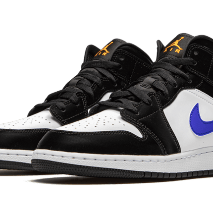 Air Jordan Air Jordan 1 Mid Black Racer Blue White - 554725-084