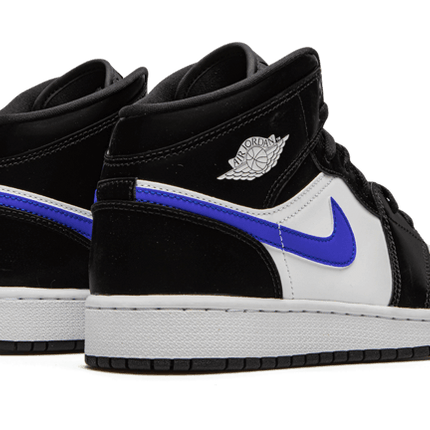 Air Jordan Air Jordan 1 Mid Black Racer Blue White - 554725-084