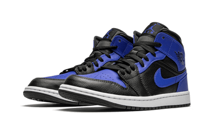 Air Jordan Air Jordan 1 Mid Hyper Royal Tumbled Leather - 554725-077 / 554724-077