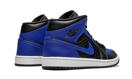 Air Jordan Air Jordan 1 Mid Hyper Royal Tumbled Leather - 554725-077 / 554724-077