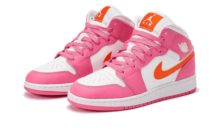 Air Jordan Air Jordan 1 Mid Pinksicle Safety Orange - DX3240-681