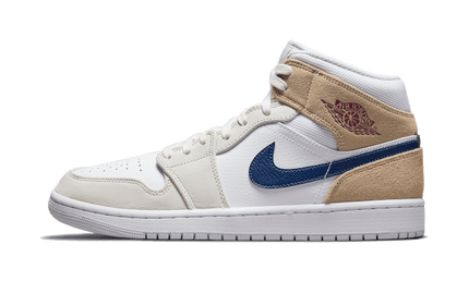 Air Jordan Air Jordan 1 Mid Tan Suede Navy - DO6726-100