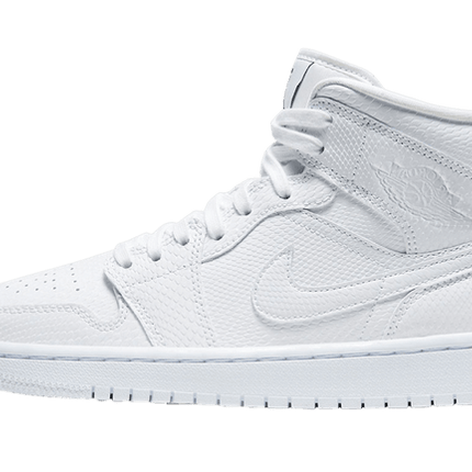 Air Jordan Air Jordan 1 Mid White Snakeskin - BQ6472-110