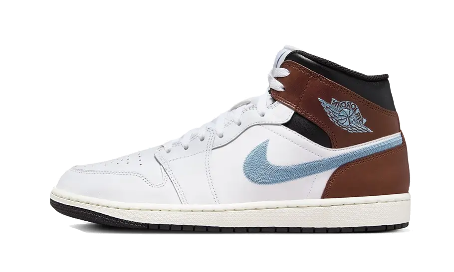 Air Jordan 1 Retro Mid SE Braun Blau Grau
