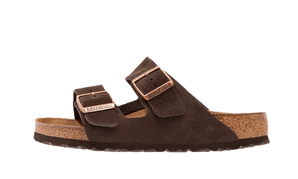Birkenstock Birkenstock Arizona Suede Leather Soft Footbed Mocha - 0951311/0951313