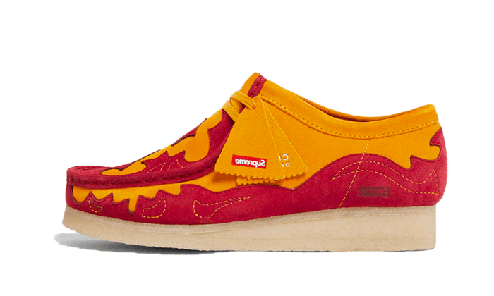 Clarks Wallabee Supreme Gelb Rot