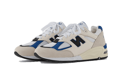 New Balance New Balance 990 v2 Made In USA White Blue - M990WB2