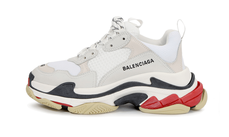 Balenciaga Triple S Weiß Schwarz Rot
