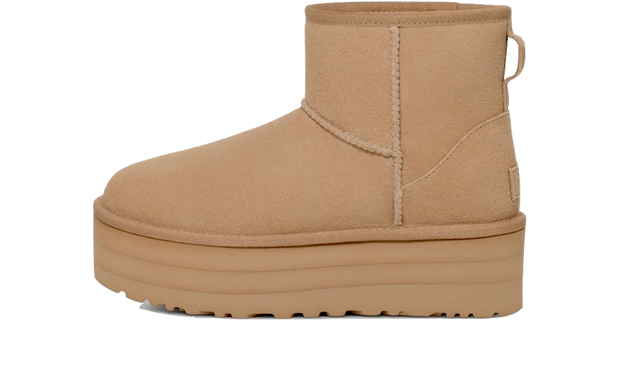 UGG Classic Mini Plateaustiefel in Senfgelb