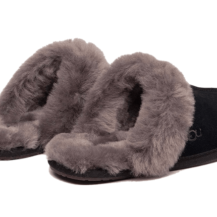 UGG UGG Scuffette II Slipper Black Grey - 1106872-BCGR