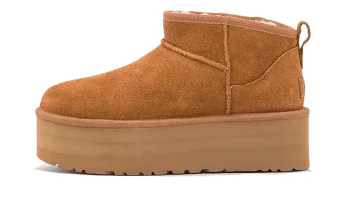 UGG Classic Ultra Mini Plateau-Stiefel in Kastanienbraun